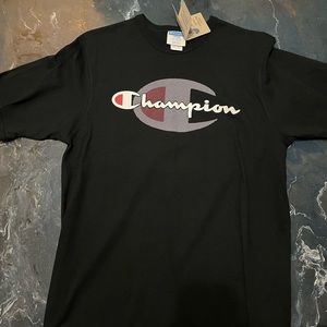 Mens black Champion shirt size L